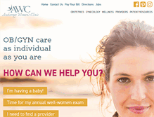 Tablet Screenshot of anchoragewomensclinic.com